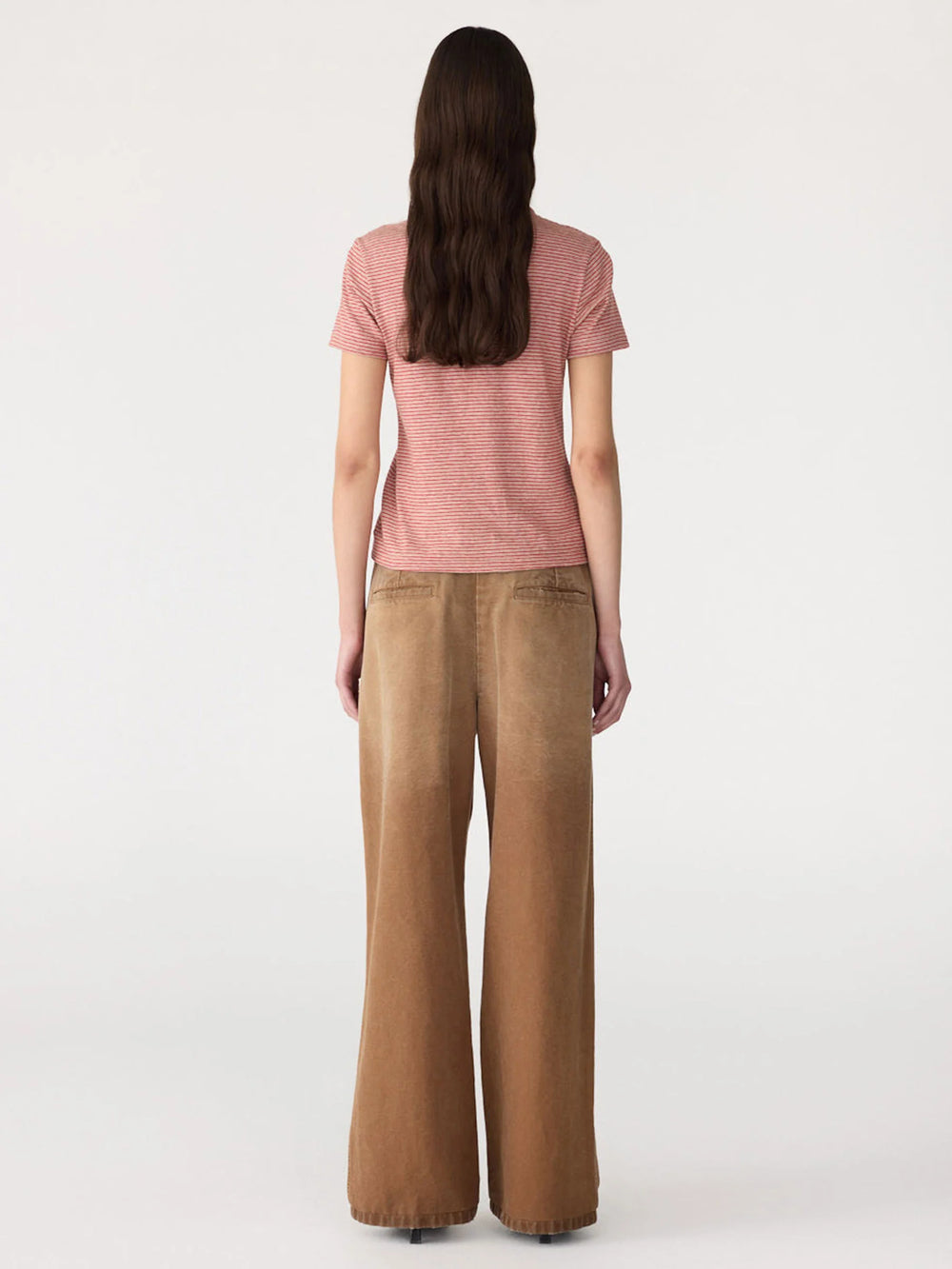 Worn Canvas Pleat Pant Washed Tan