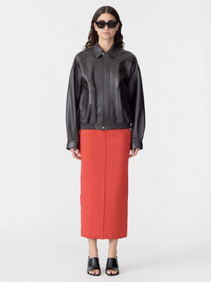 Western Leather Jacket Carob