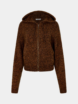 Melange Hooded Knit