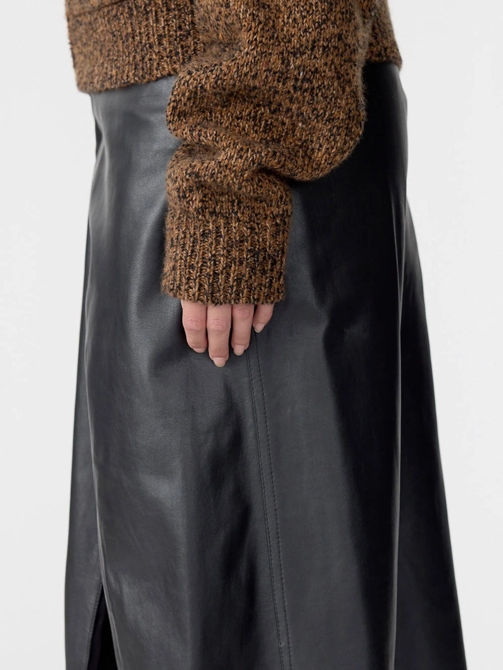 Melange Hooded Knit