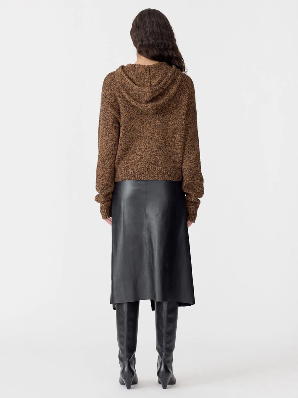 Melange Hooded Knit