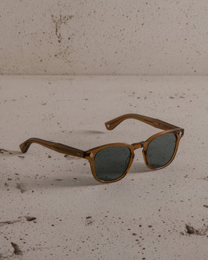 Ace Sun Caramel / Semi Flat Pure Blue Smoke Lens