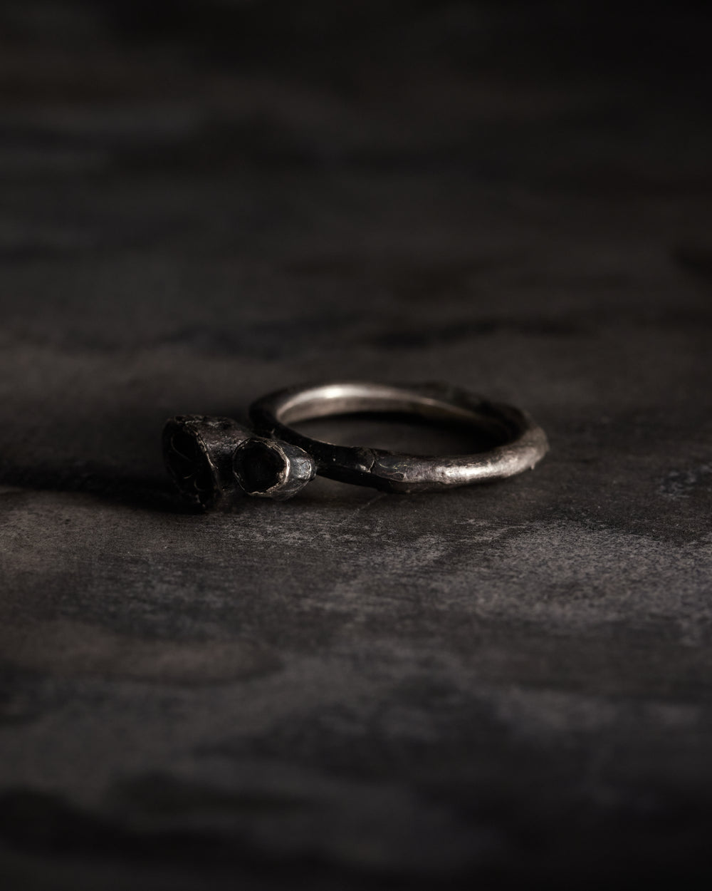 Aetenatus Seeds Ring Oxidised Sterling Silver