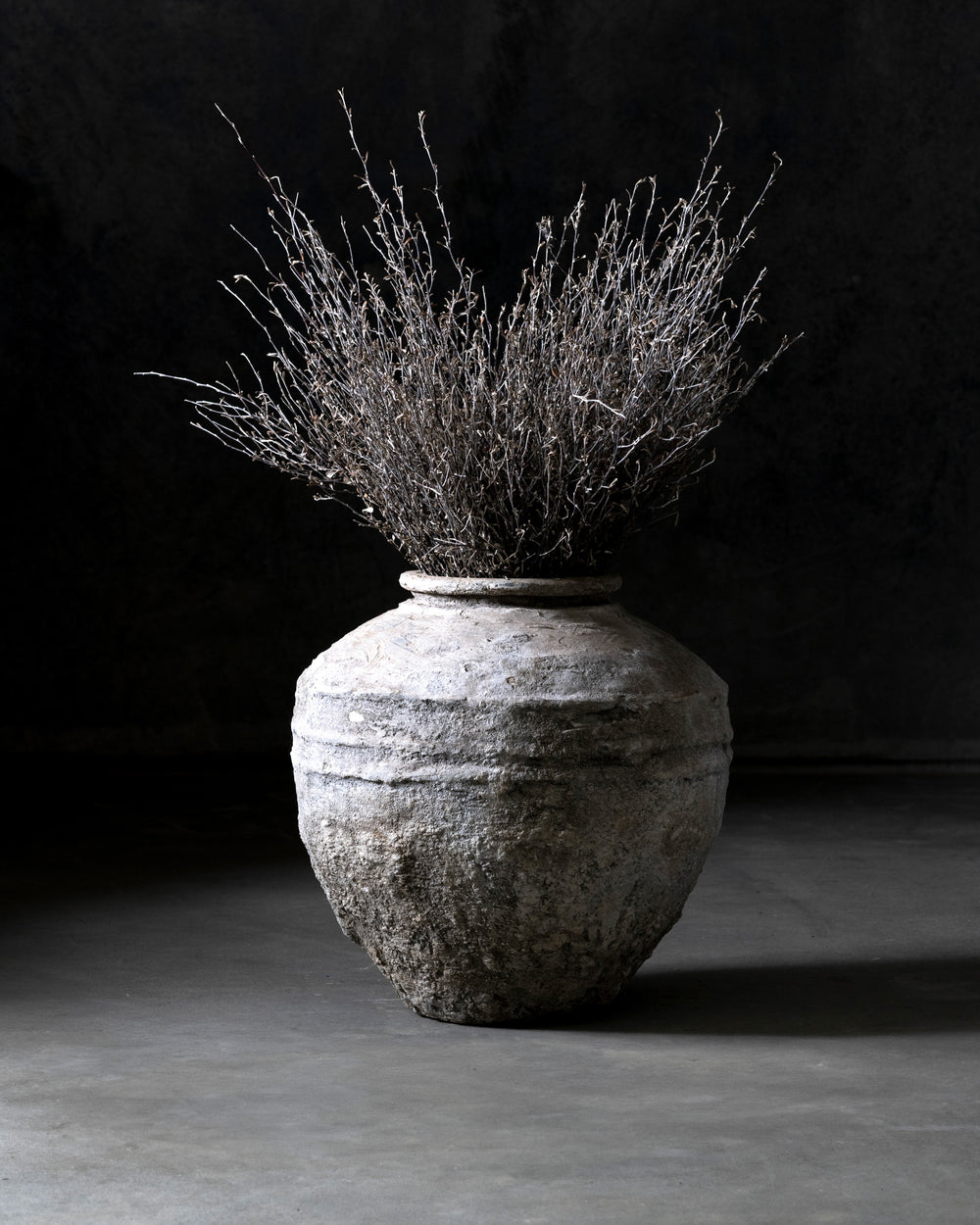 Vintage Aged Water Stone Pot (Java)