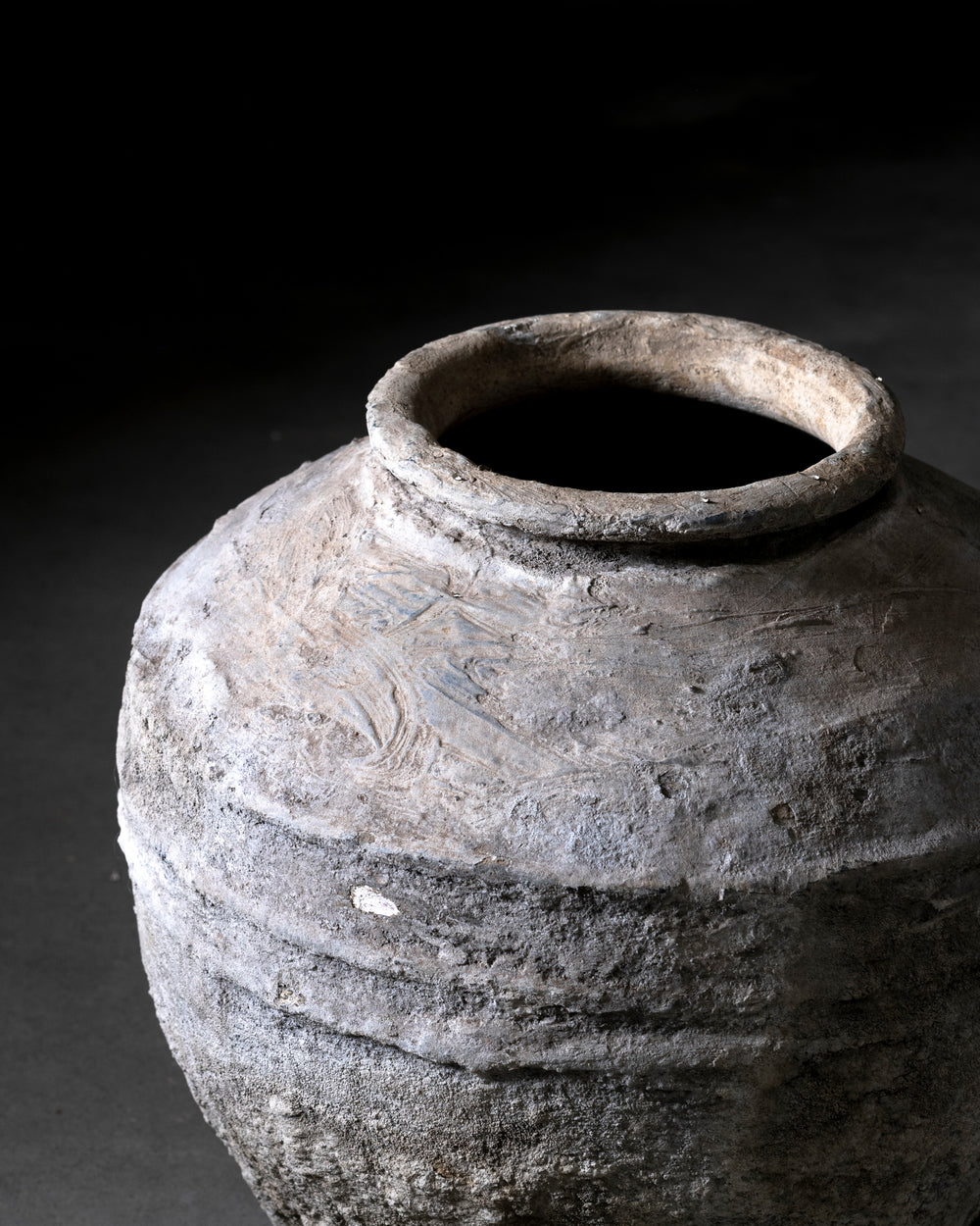 Vintage Aged Water Stone Pot (Java)