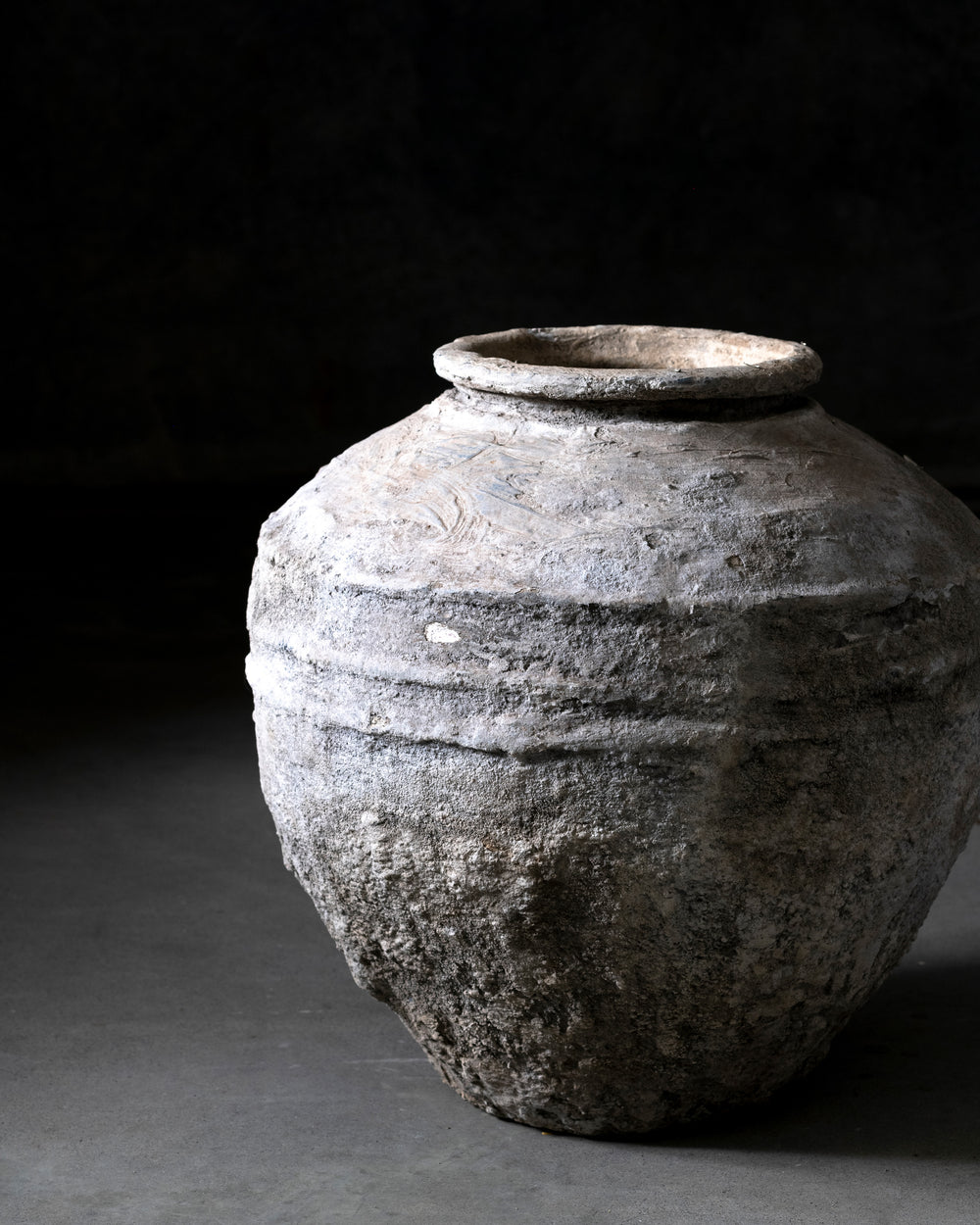 Vintage Aged Water Stone Pot (Java)