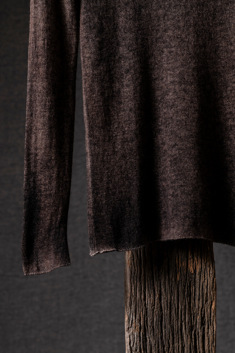 Woman Light Cashmere High Neck Pullover N/Brownie