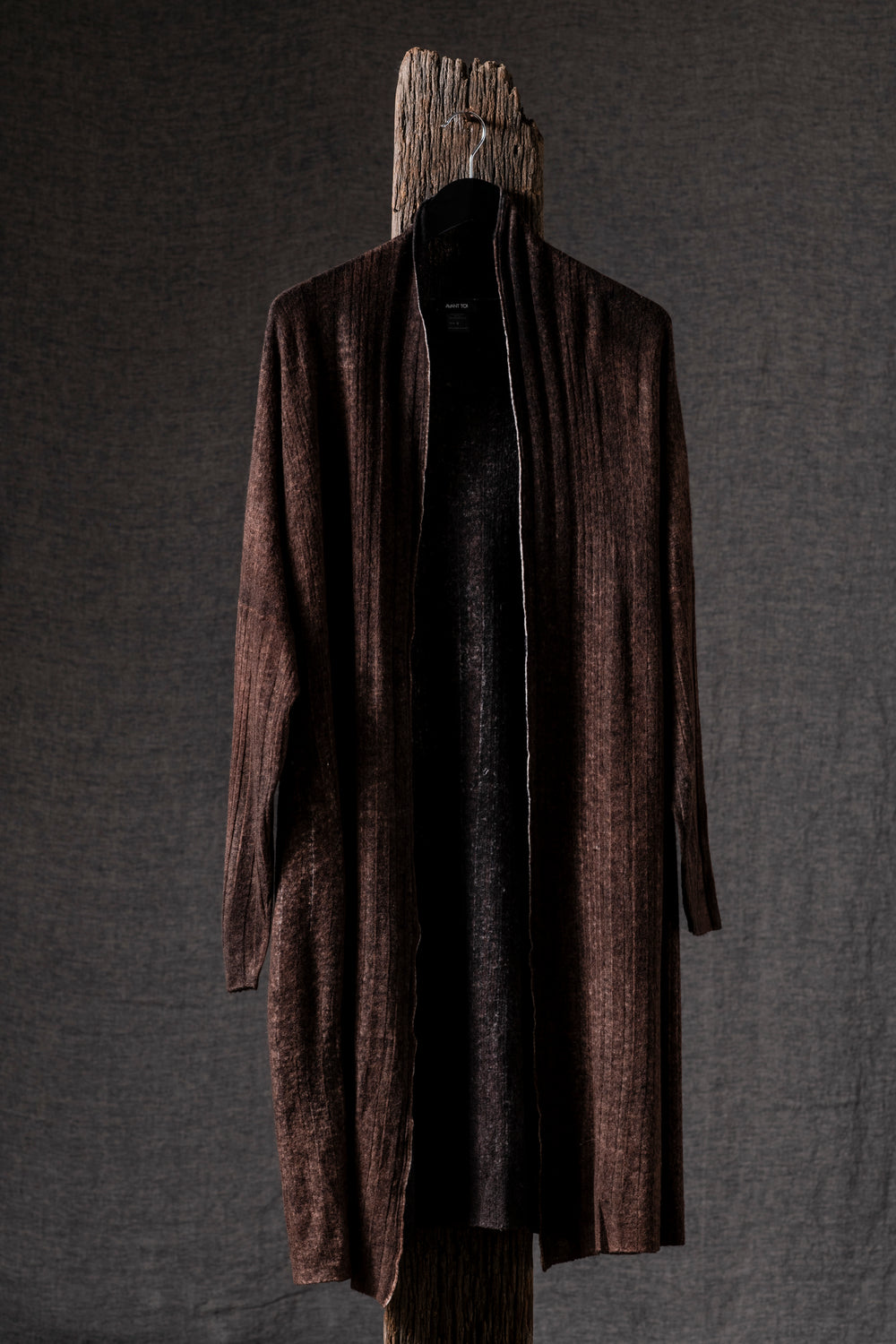 Woman Long Cardigan Light Cashmere N/Brownie