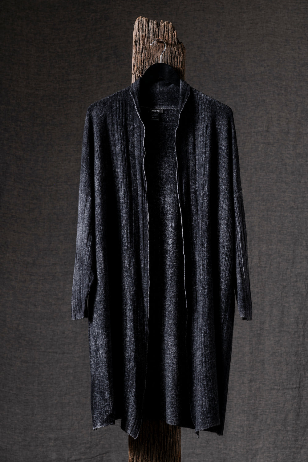 Woman Long Cardigan Light Cashmere N/Nero