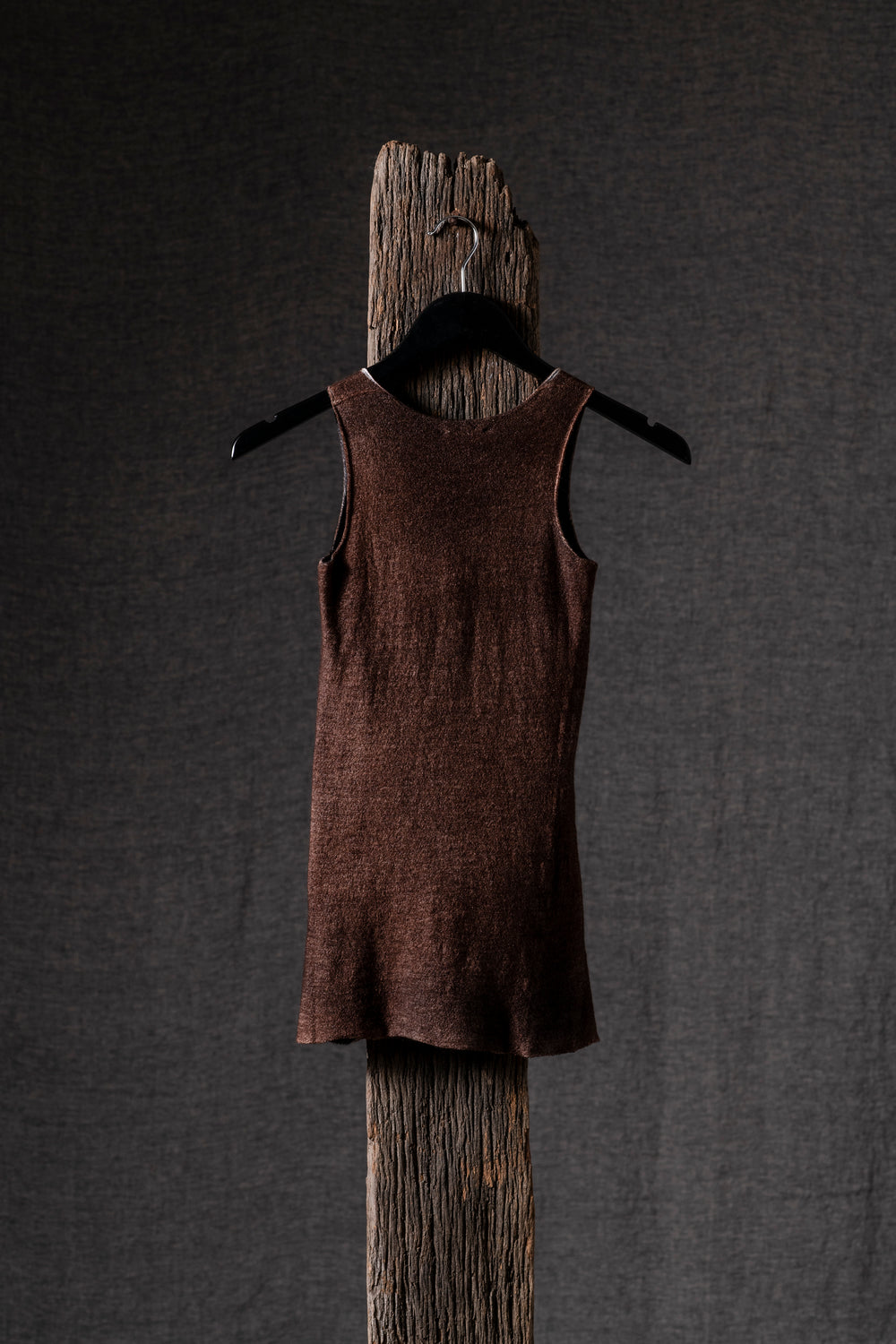 Woman Reversible Stretch Tank Top N/Brownie