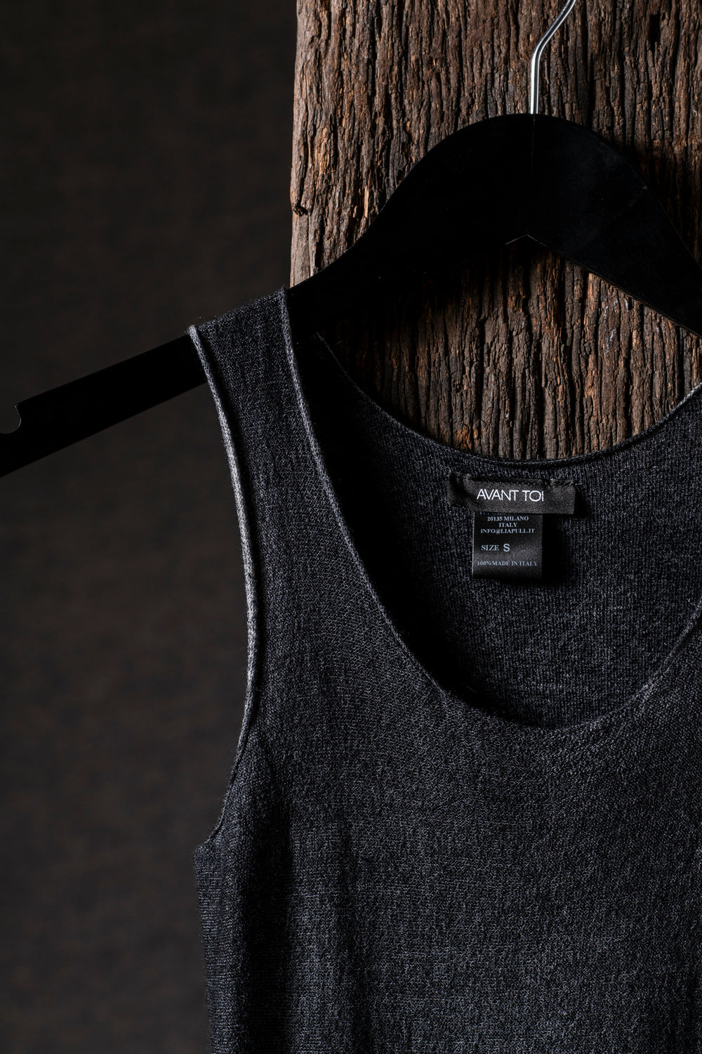 Woman Reversible Stretch Tank Top N/Nero