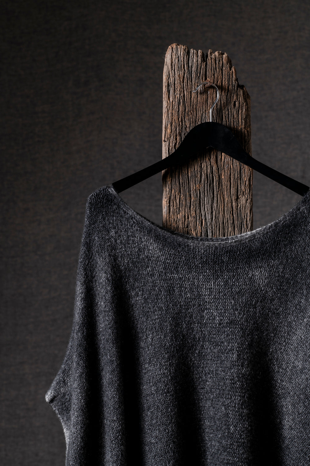 Woman Poncho Pullover Cashmere Silk N/Nero O/S