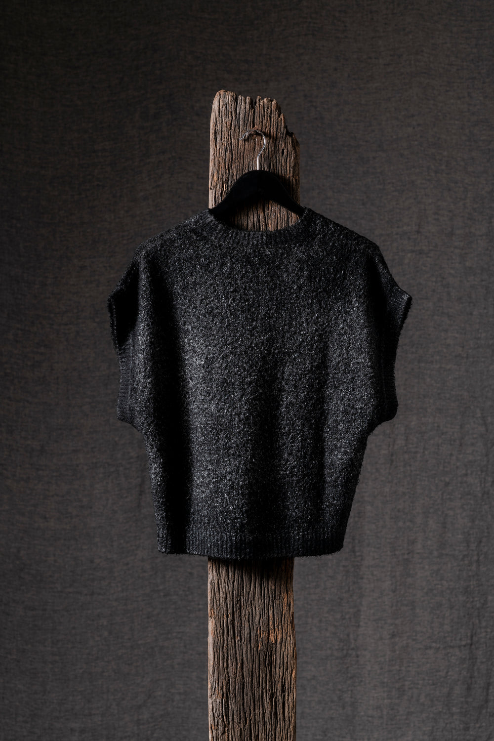 Woman Brushed Cotton Gilet N/Nero