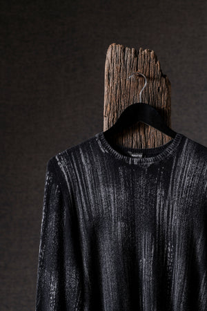 Man Round Neck Reversible Pullover Nero