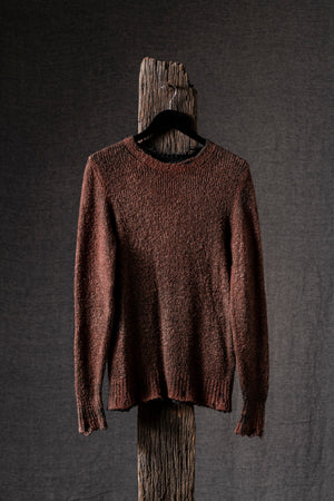 Man Hand Painted Brushed Cotton Pulllover N/Brownie