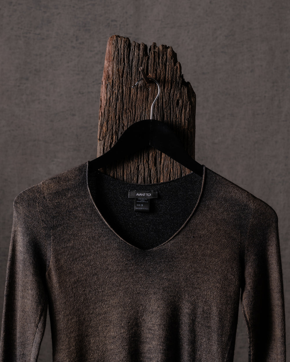 Woman V Neck Reversible Stretch Pullover N/Noce