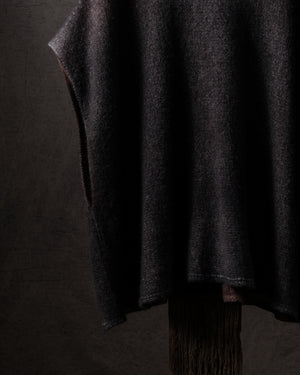 Woman Poncho Pullover Cashmere Silk N/Brownie