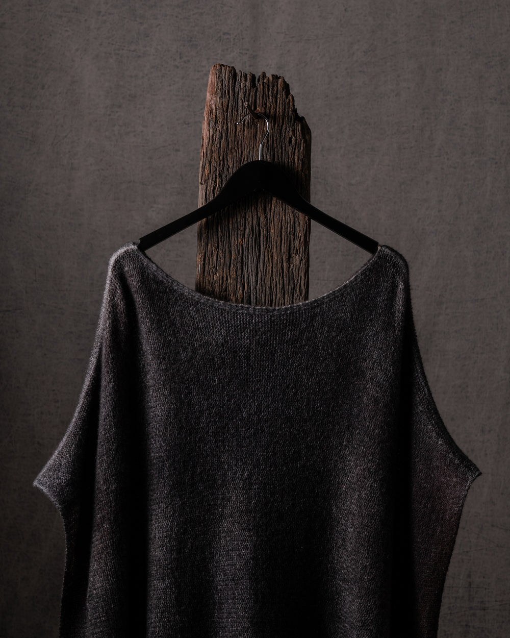 Woman Poncho Pullover Cashmere Silk N/Brownie
