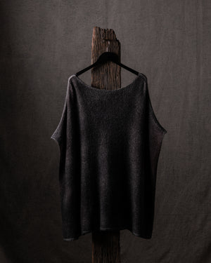 Woman Poncho Pullover Cashmere Silk N/Brownie