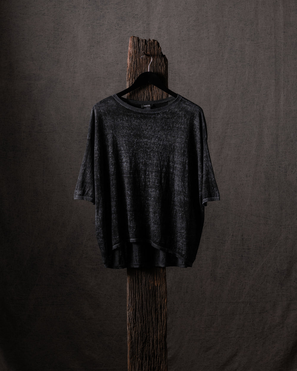 Woman Hand-Painted Linen Cotton Boat Neck Pullover Carruba