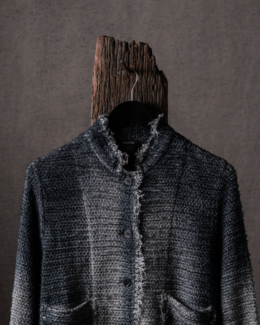 Woman Irregular Mat Stitch Rever Jacket N/Nero