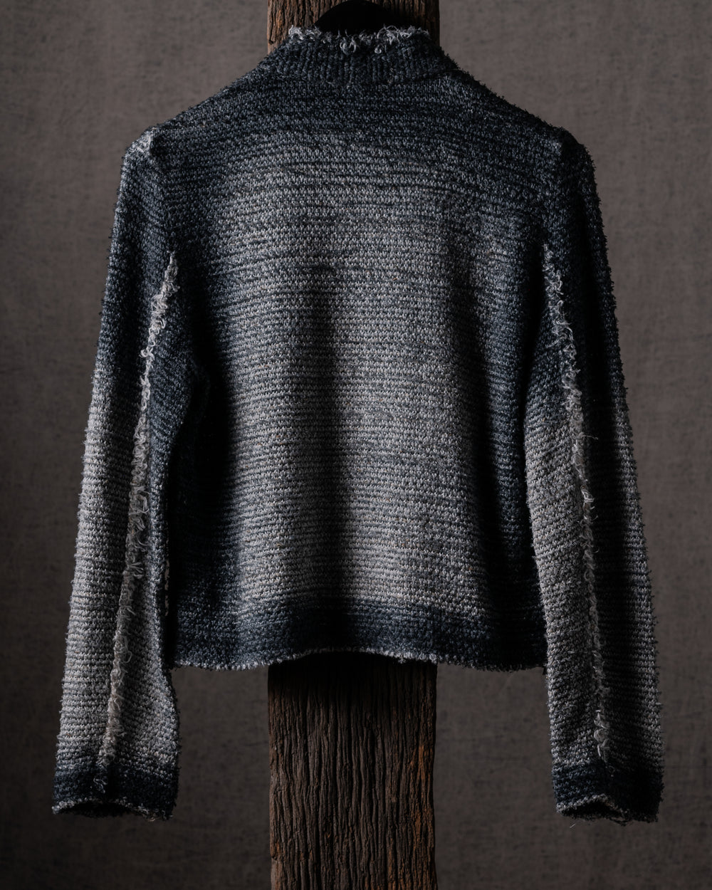 Woman Irregular Mat Stitch Rever Jacket N/Nero