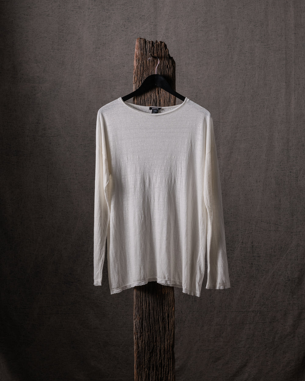 Woman Linen T Shirt Bianco