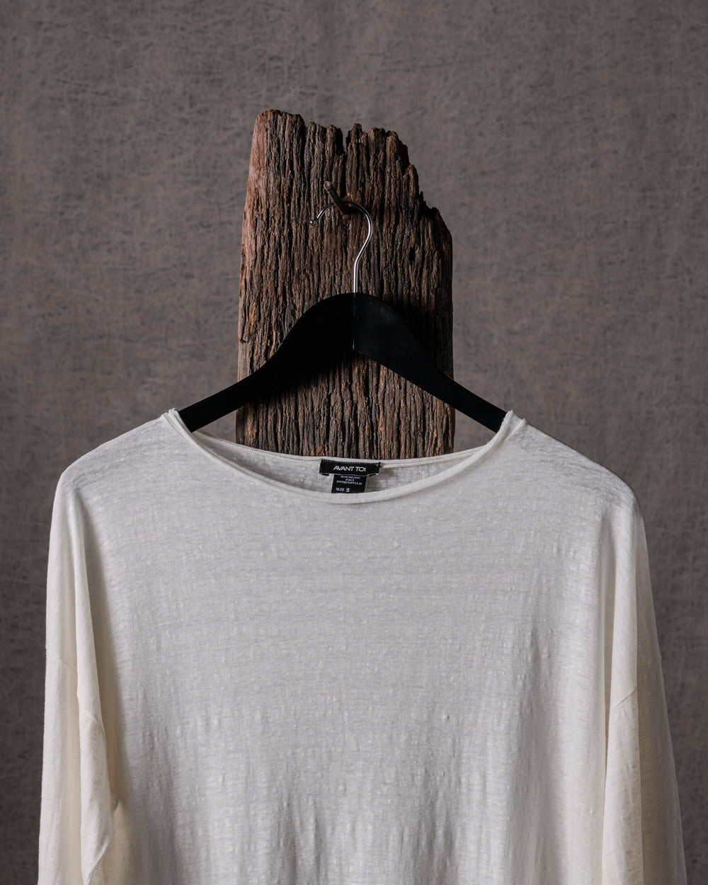Woman Linen T Shirt Bianco