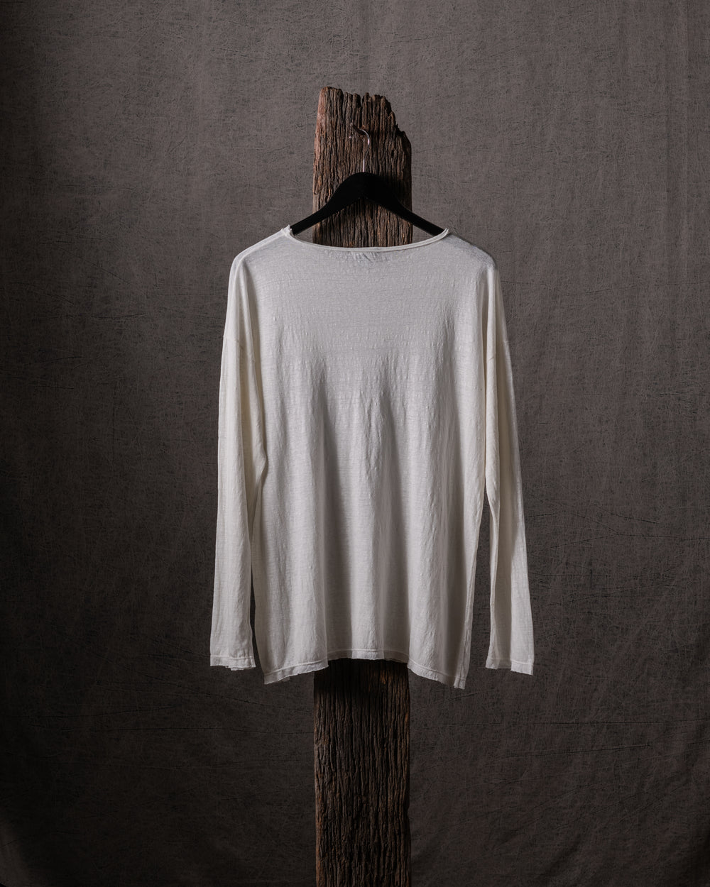 Woman Linen T Shirt Bianco