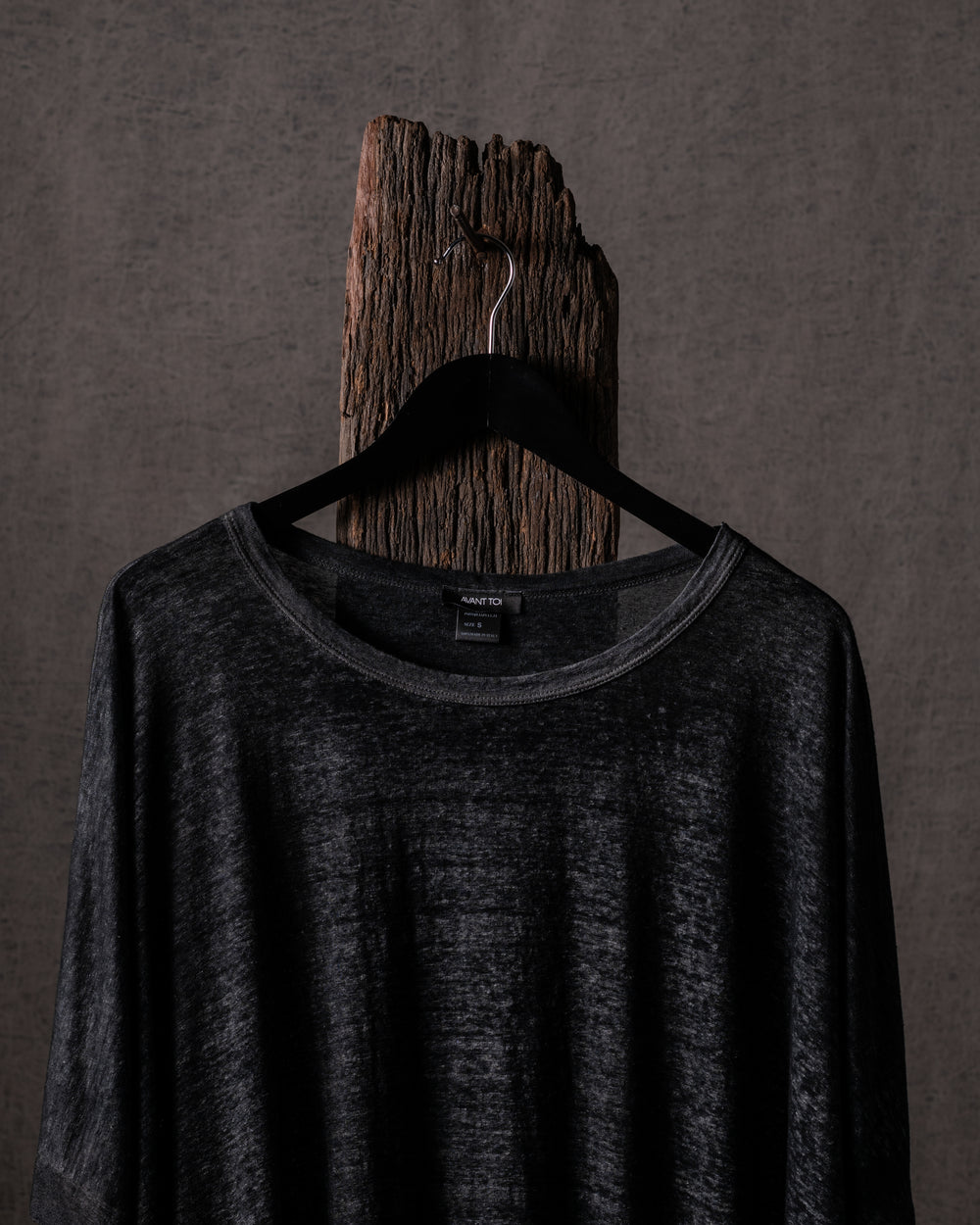 Woman Hand Painted Linen Boxy T Shirt Carruba