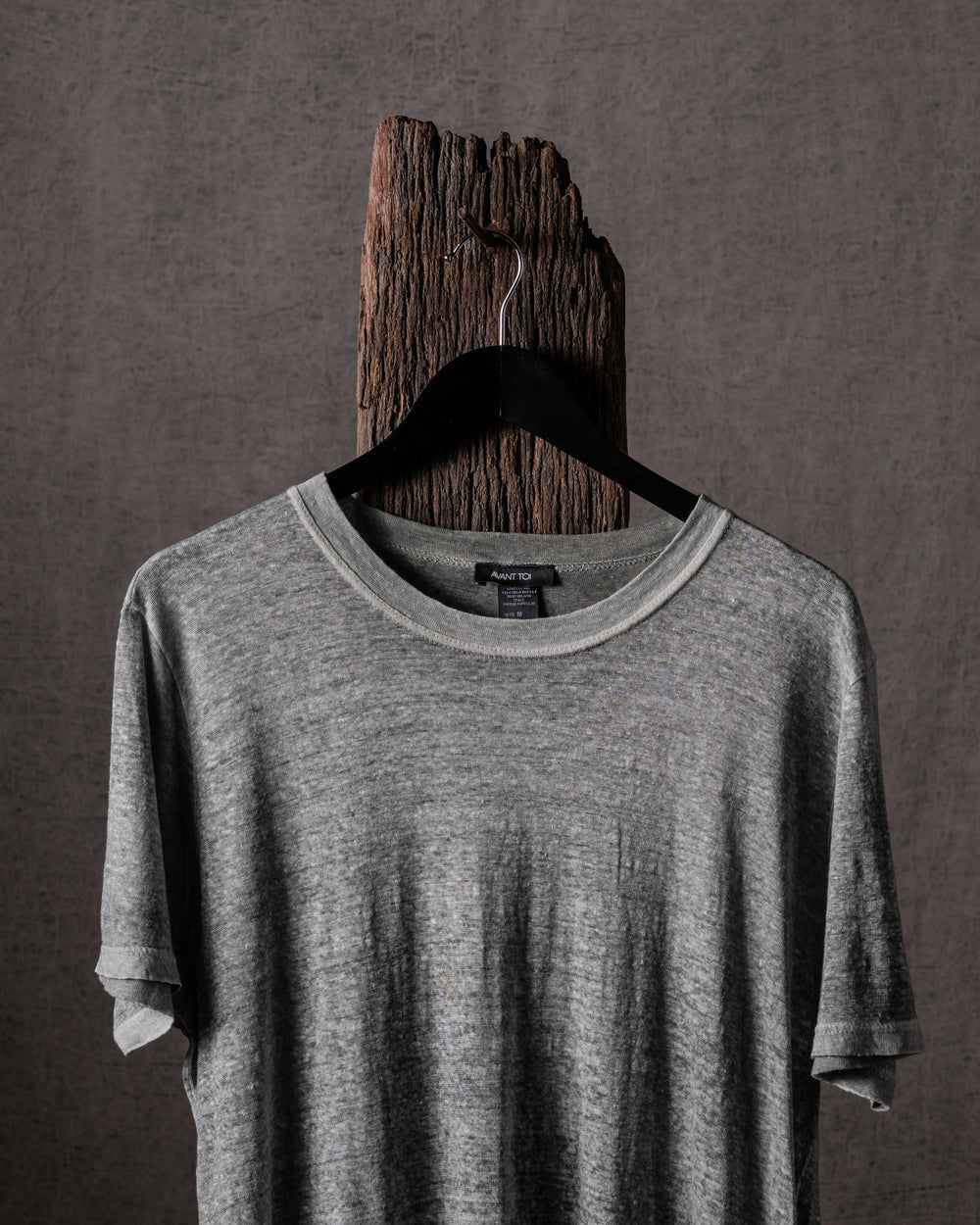 Man Hand Painted Linen Jersey T Shirt Mushroom