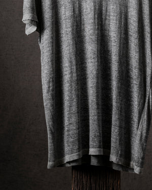 Man Hand Painted Linen Jersey T Shirt Mushroom