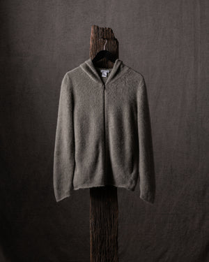 Man Carded Zipped Hoodie Rosmarino
