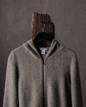 Man Carded Zipped Hoodie Rosmarino