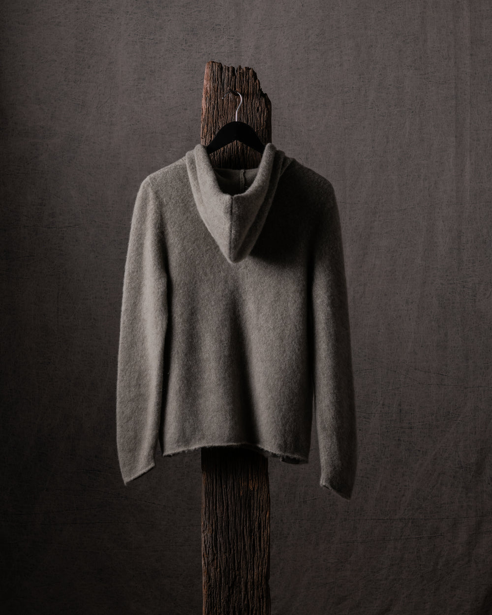 Man Carded Zipped Hoodie Rosmarino