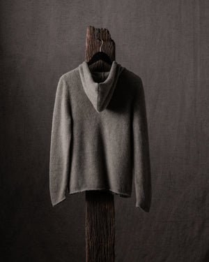Man Carded Zipped Hoodie Rosmarino
