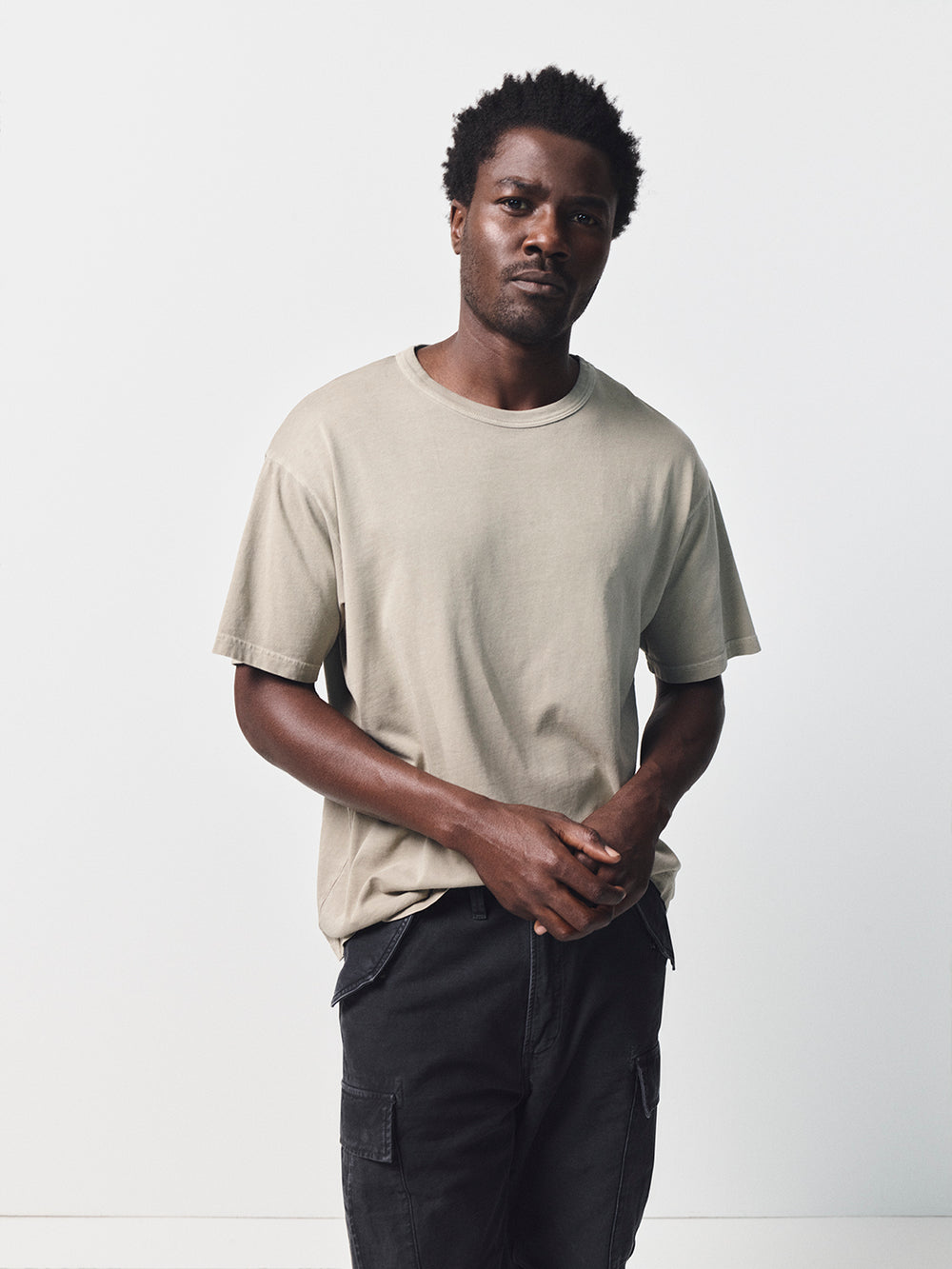 Box Tee in Pelican