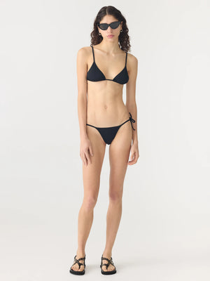 Tie Back Bikini Top Black