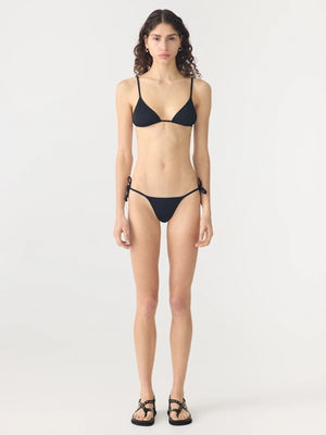 Tie Back Bikini Top Black