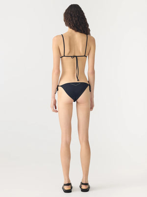 Side Tie Bikini Bottom Black