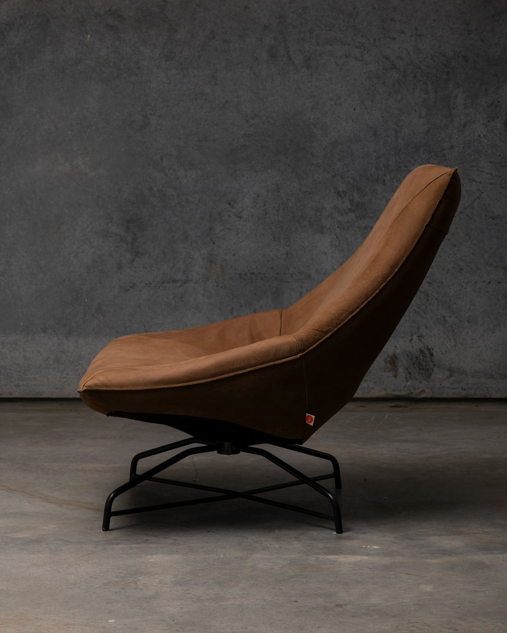 Beal Swivel Chair Old Glory Frame - Aurula Sienna