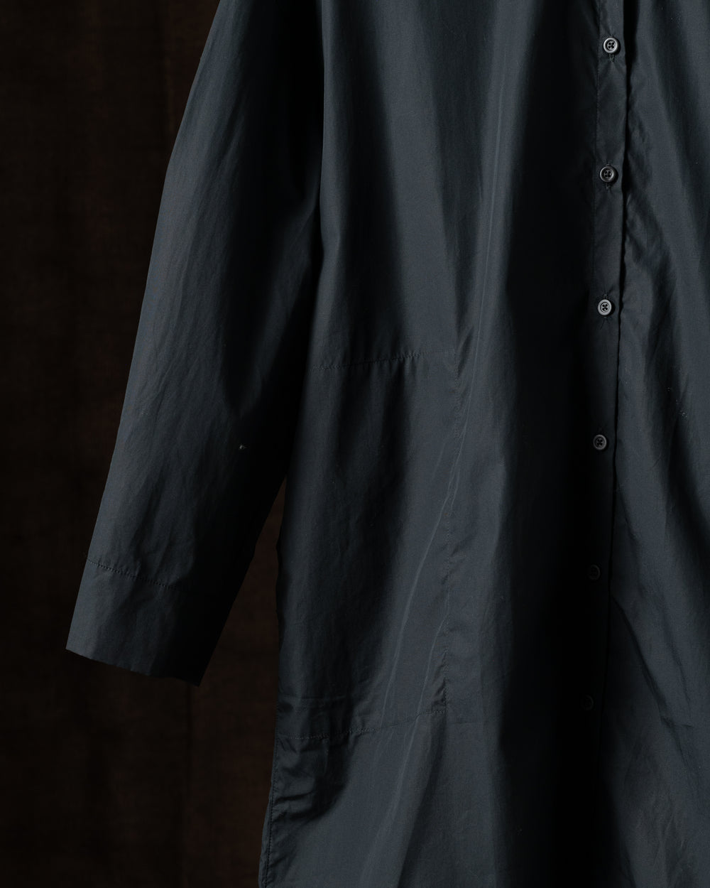 Shirt Dress Cotton Black