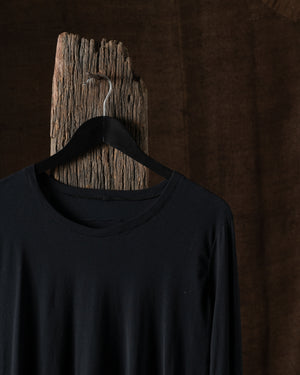 Fine Cotton LS Tee Shirt Black