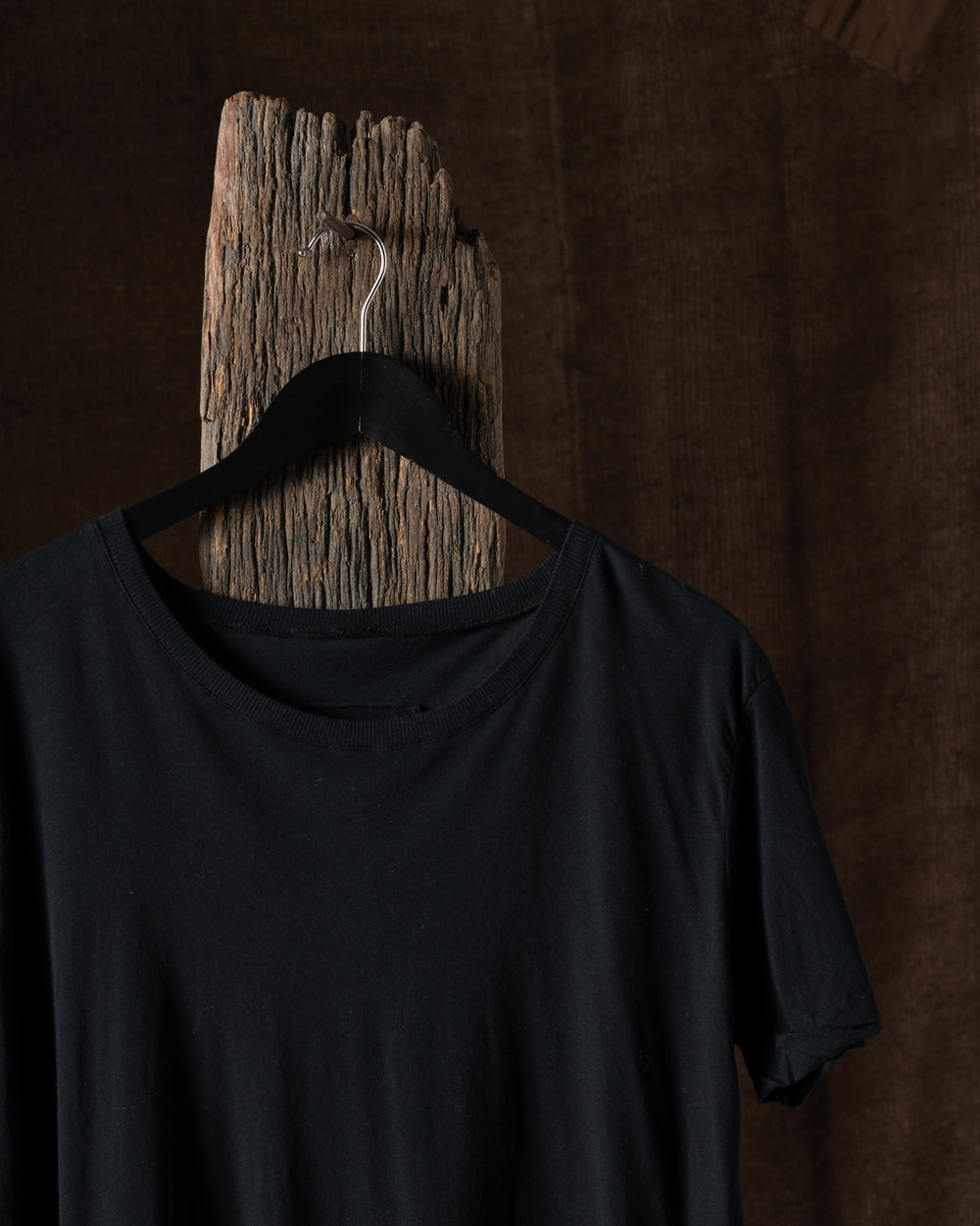 Fine Cotton Tee Shirt Black