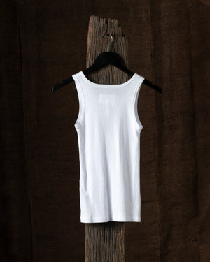 Singlet Washed Cotton White