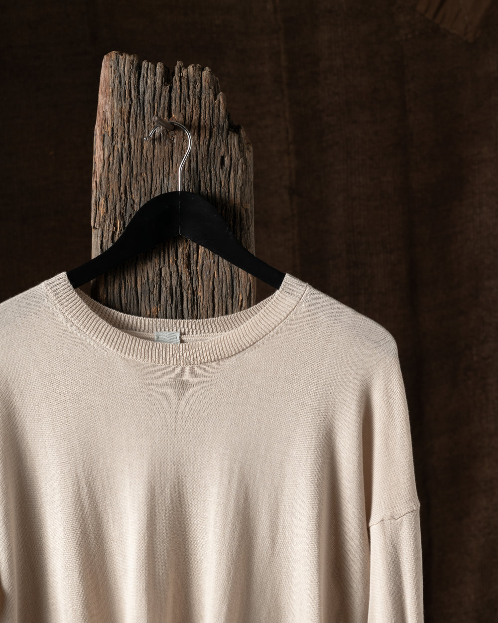 Sweater Cotton Knit Latte