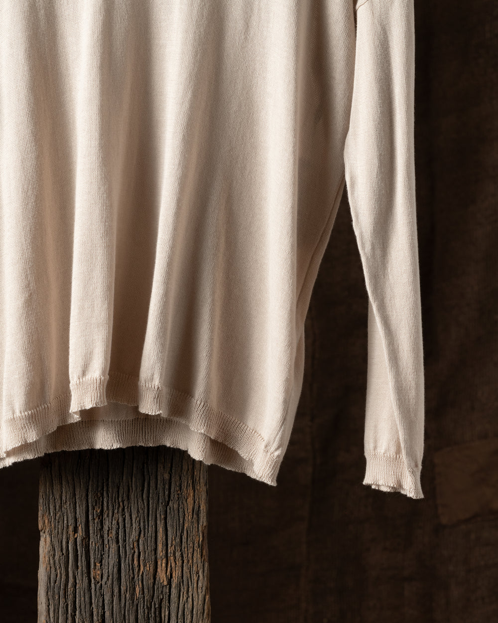 Sweater Cotton Knit Latte