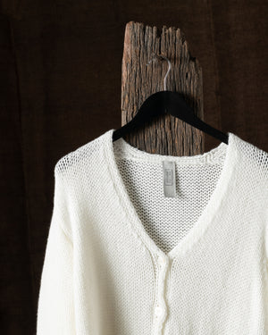 Cardigan Cashmere Knit White