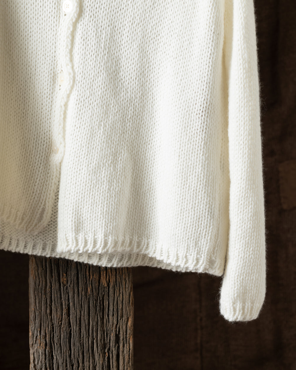 Cardigan Cashmere Knit White