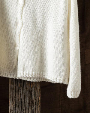 Cardigan Cashmere Knit White